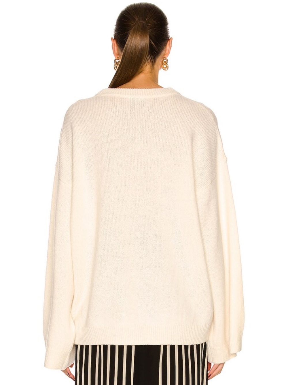 Toteme Bone Monogram Embroidery Knit. XXS - Picture 4 of 16